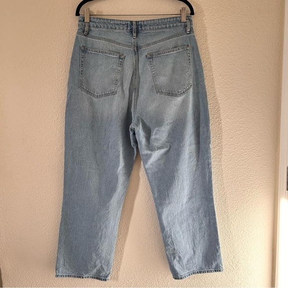 LOFT The Straight Jeans High Rise Light Wash Jeans Women Measures Size 32 - Picture 6 of 8